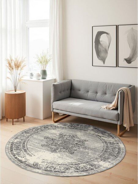 Tappeto rotondo grigio/color crema ø 120 cm Gloria Lydia – Hanse Home
