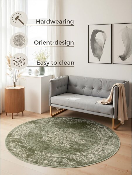 Tappeto rotondo verde ø 120 cm Gloria Lydia – Hanse Home