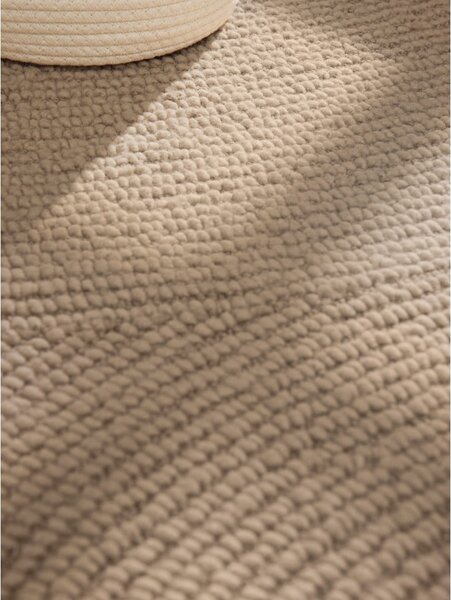 Tappeto beige in lana tessuto a mano 80x150 cm Calmio – Hanse Home