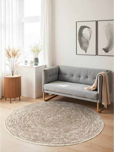 Tappeto rotondo beige/color crema ø 160 cm Gloria Cavallo – Hanse Home