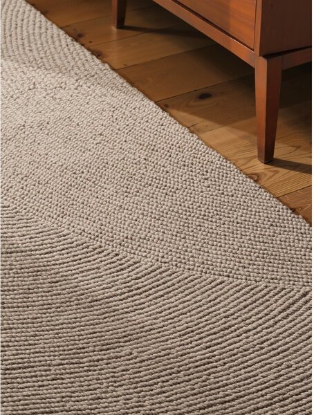 Passatoia beige in lana tessuta a mano 80x200 cm Calmio – Hanse Home
