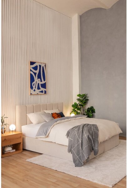 Letto boxspring beige 160x200 cm Olia Bold Line – Bonami Selection