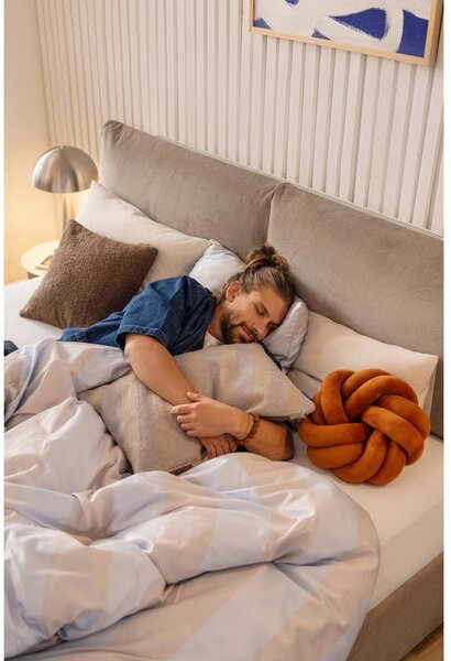 Letto matrimoniale imbottito grigio tortora con contenitore con rete inclusa 180x200 cm Thessa Pillow – Bonami Selection