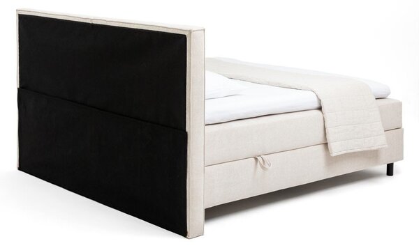 Letto boxspring beige con contenitore 160x200 cm Elva Bold – Bonami Selection