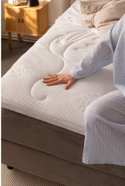 Letto boxspring blu con contenitore 180x200 cm Elva Bold – Bonami Selection