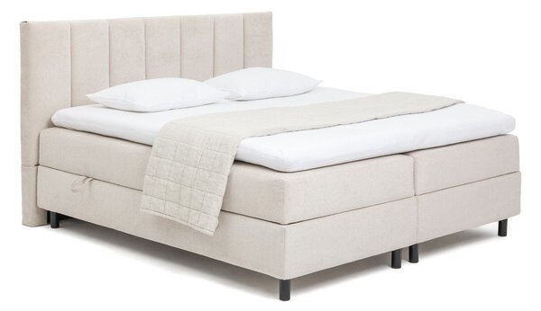 Letto boxspring beige con contenitore 180x200 cm Elva Bold Line – Bonami Selection