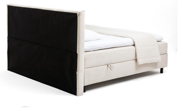 Letto boxspring beige con contenitore 180x200 cm Elva Bold Line – Bonami Selection
