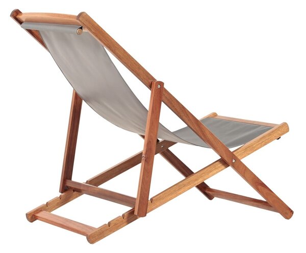 Sdraio da giardino grigia/di colore naturale in legno massiccio Dionysus – Bonami Essentials