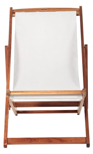 Sdraio da giardino beige/colore naturale scuro in legno massiccio Dionysus – Bonami Essentials