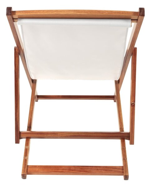 Sdraio da giardino beige/colore naturale scuro in legno massiccio Dionysus – Bonami Essentials