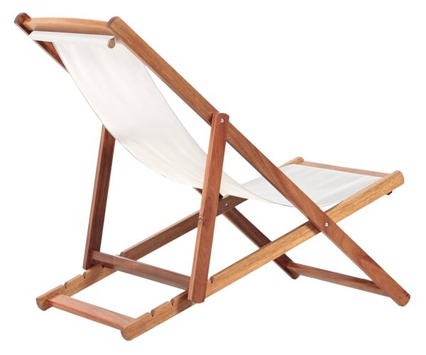 Sdraio da giardino beige/colore naturale scuro in legno massiccio Dionysus – Bonami Essentials