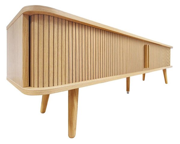 Mobile TV di colore naturale con effetto rovere 178x50x40 cm Rove – Woodman