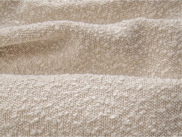 Letto matrimoniale imbottito color crema con contenitore e rete inclusi 140x200 cm Simon – Micadoni
