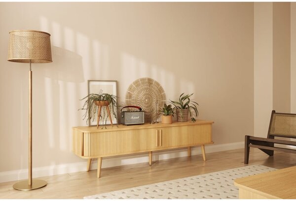 Mobile TV di colore naturale con effetto rovere 178x50x40 cm Rove – Woodman