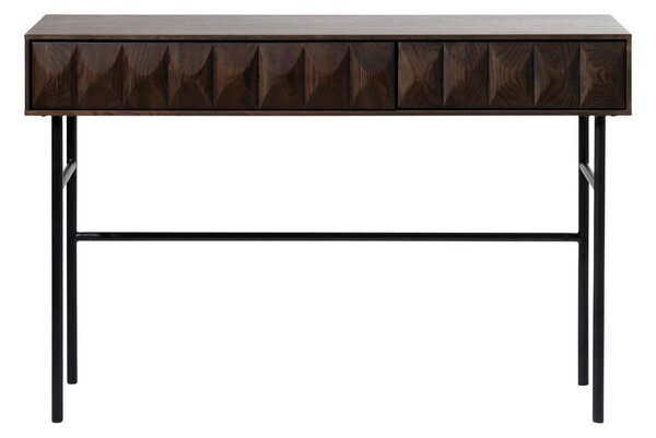 Consolle nera effetto rovere 39x117 cm Latina - Unique Furniture