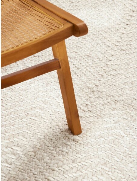Passatoia color crema e avorio in misto lana tessuta a mano 80x200 cm Majoli – Elle Decoration