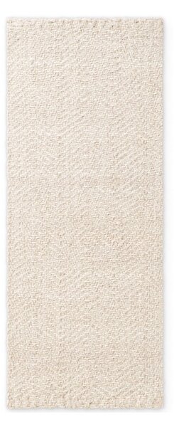 Passatoia color crema e avorio in misto lana tessuta a mano 80x200 cm Majoli – Elle Decoration
