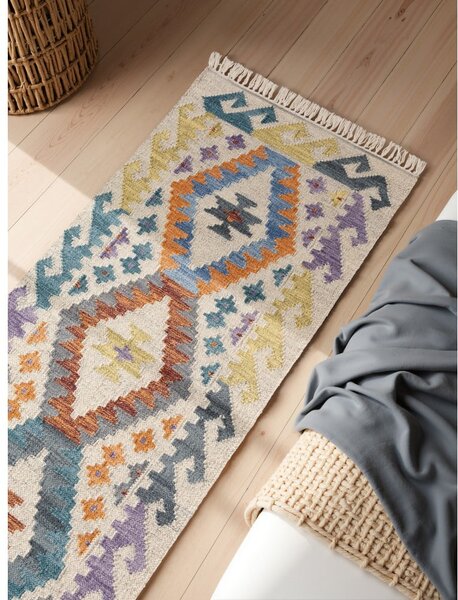 Passatoia in lana reversibile/tessuta a mano 60x190 cm Kamal Oasis – Nouristan