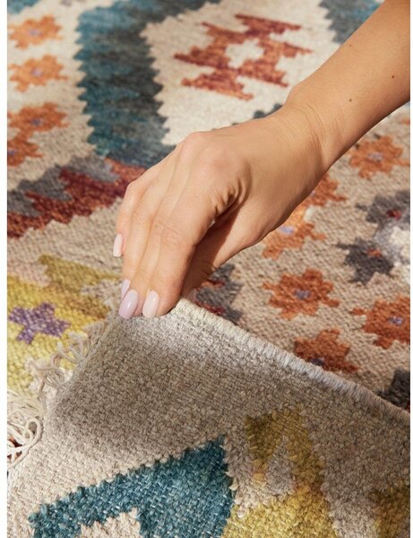 Tappeto in lana reversibile/tessuto a mano 120x170 cm Kamal Oasis – Nouristan