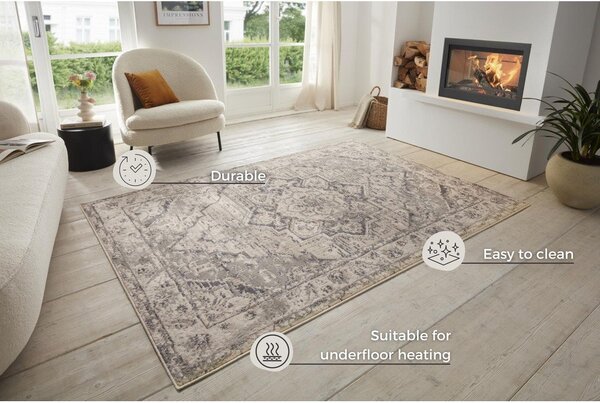Tappeto greige 80x120 cm Terrain Designer Sand – Hanse Home