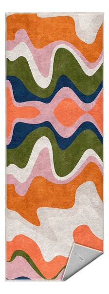 Passatoia arancione lavabile 60x230 cm Squiggly Orange – Mila Home