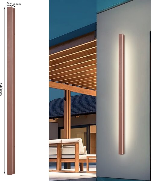 Brilagi-LED Applique lineare LED da esterno/32W/230V 3000K IP65 140 cm marrone CRI 90