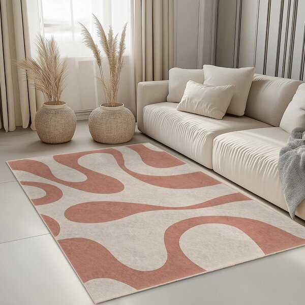 Tappeto rosa lavabile 160x230 cm Strawberry Latte – Mila Home