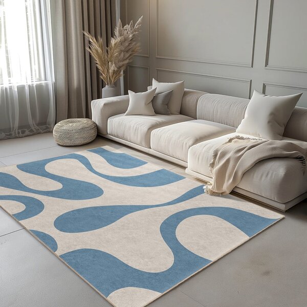 Tappeto blu lavabile 120x180 cm Blue Latte – Mila Home