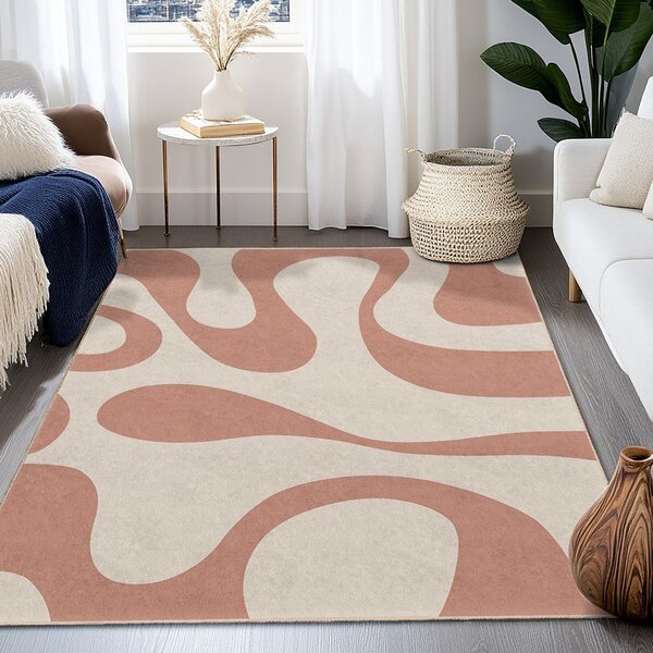 Tappeto rosa lavabile 160x230 cm Strawberry Latte – Mila Home