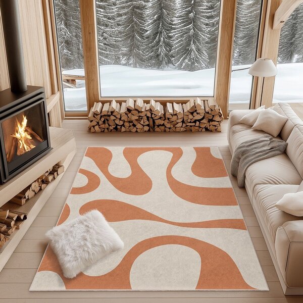 Tappeto arancione lavabile 160x230 cm Caramel Latte – Mila Home