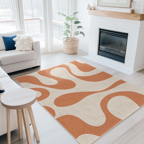 Tappeto arancione lavabile 160x230 cm Caramel Latte – Mila Home