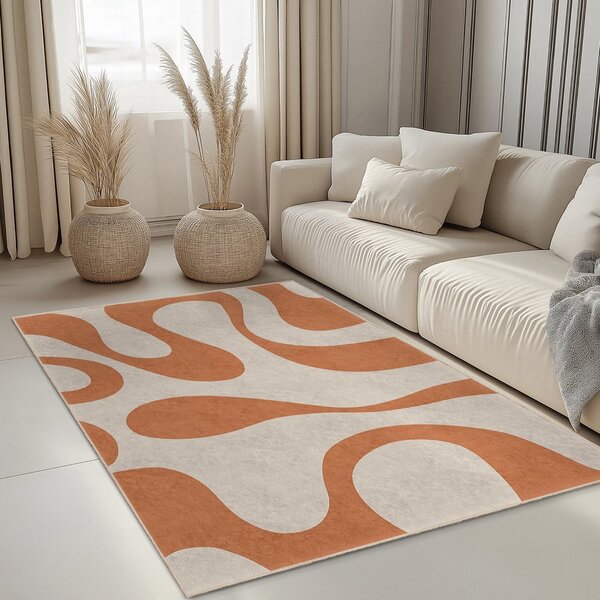 Tappeto arancione lavabile 160x230 cm Caramel Latte – Mila Home