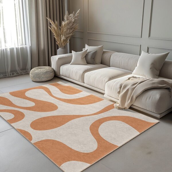 Tappeto arancione lavabile 160x230 cm Caramel Latte – Mila Home