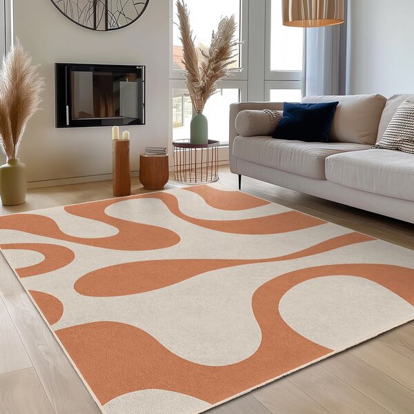 Tappeto arancione lavabile 160x230 cm Caramel Latte – Mila Home