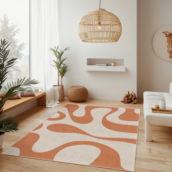 Tappeto arancione lavabile 160x230 cm Caramel Latte – Mila Home