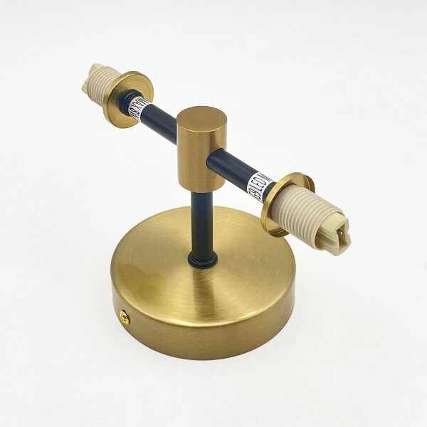Lampada da parete TESSA 2xG9/5W/230V ottone/nero fumé