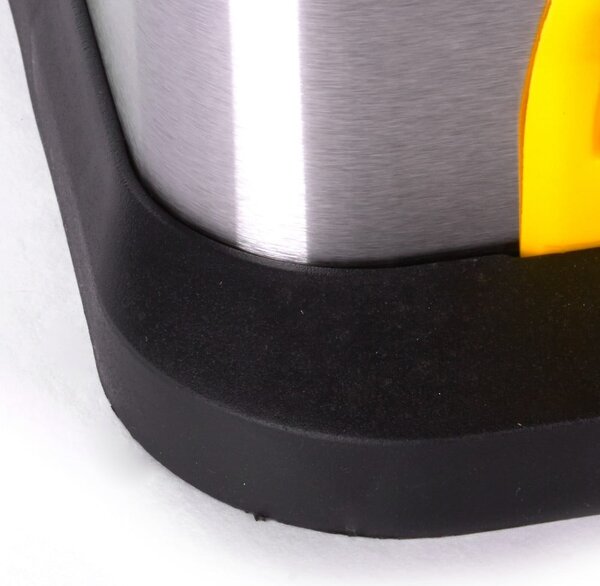 Cestino per la spazzatura 2x8 l color argento opaco in acciaio per raccolta differenziata/con pedale Tri Selectif – MSV