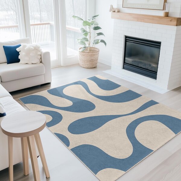 Passatoia blu lavabile 60x230 cm Blue Latte – Mila Home