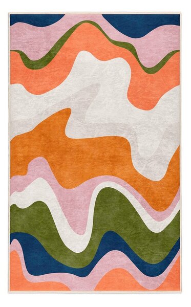Tappeto arancione lavabile 160x230 cm Squiggly Orange – Mila Home