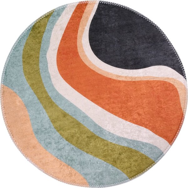 Tappeto rotondo lavabile ø 120 cm Colors of Joy – Vitaus
