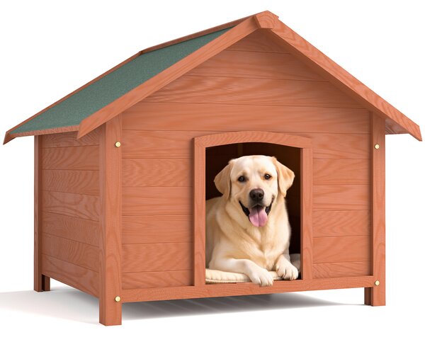 Cuccia per Cani da esterno 89x84x76 cm Casa con Tetto Apribile in Legno