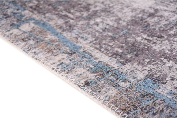 Passatoia blu lavabile 60x230 cm Abstract Colors Blue – Vitaus