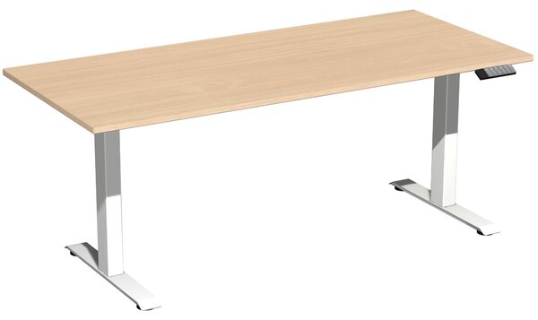 Tavolo Elevate Plus 1800x800x630-1280mm bianco/faggio