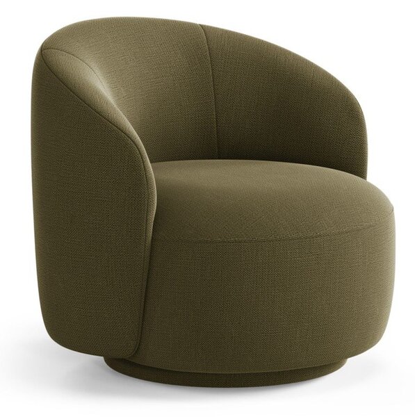 Poltrona verde girevole Letizia – Micadoni