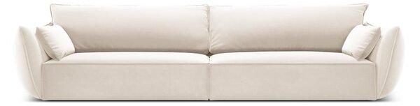Divano beige con rivestimento in velluto 248 cm Vanda – Mazzini Sofas