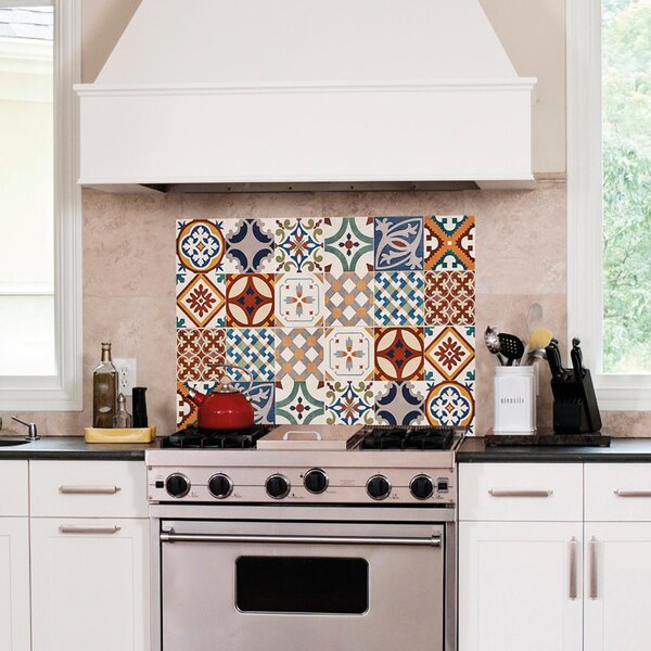 Sticker paraschizzi adesivo Kitchen Panel 47x67 cm multicolore