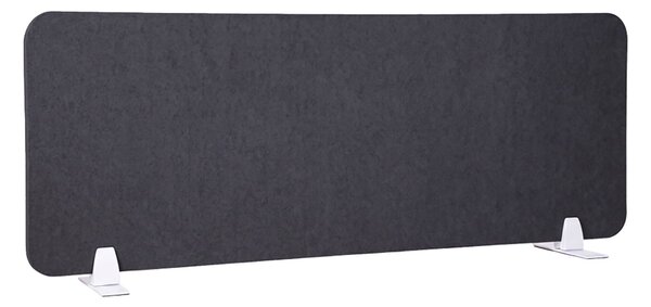 Pannello Fonoassorbente da Banco 120x45 cm Coppia di Piedini con Base D'Appoggio Finitura Antracite