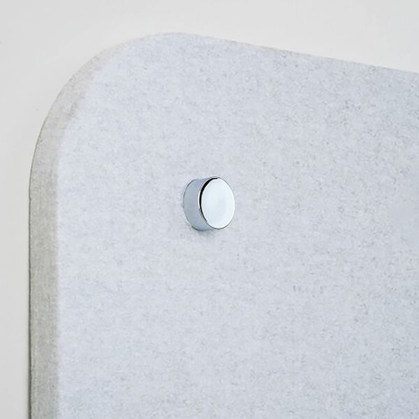 Pannello Fonoassorbente da Parete con Fori 120x50 cm Kit di 4 distanziali Coprivite Cromo Finitura Grigio