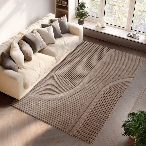 Tappeto beige lavabile 80x150 cm Pompei 1612 – Ayyildiz Carpets