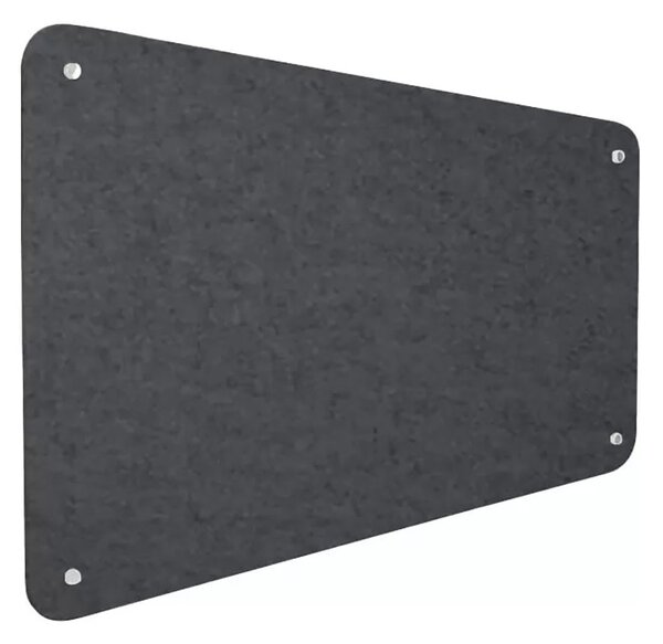 Pannello Fonoassorbente da Parete con Fori 120x50 cm Kit di 4 distanziali Coprivite Cromo Finitura Antracite